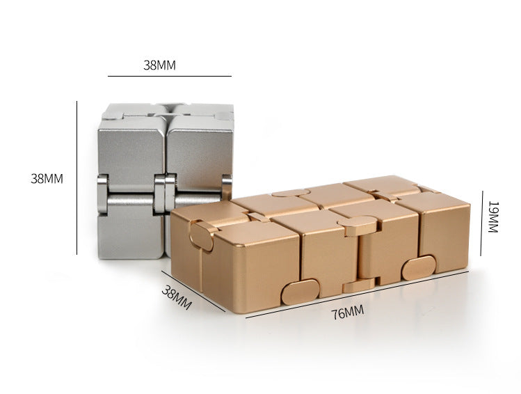 Stress Relief Toy Premium Metal Infinity Cube