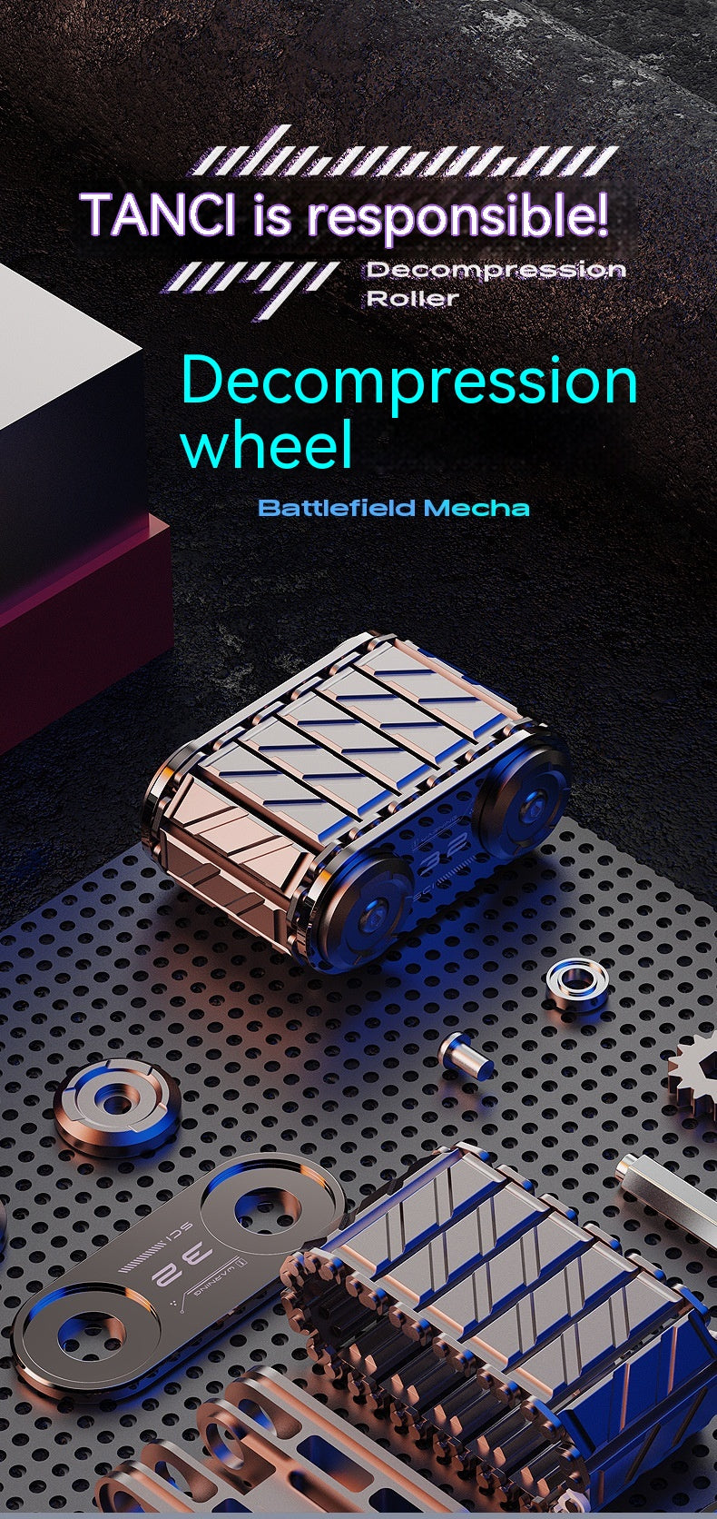 Tank EDC Ratchet Toy