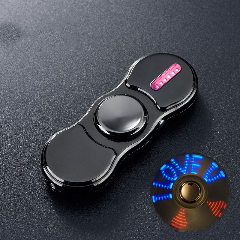 Fingertip gyro charging lighter