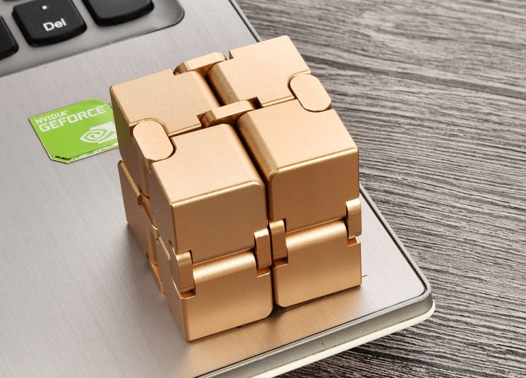 Stress Relief Toy Premium Metal Infinity Cube