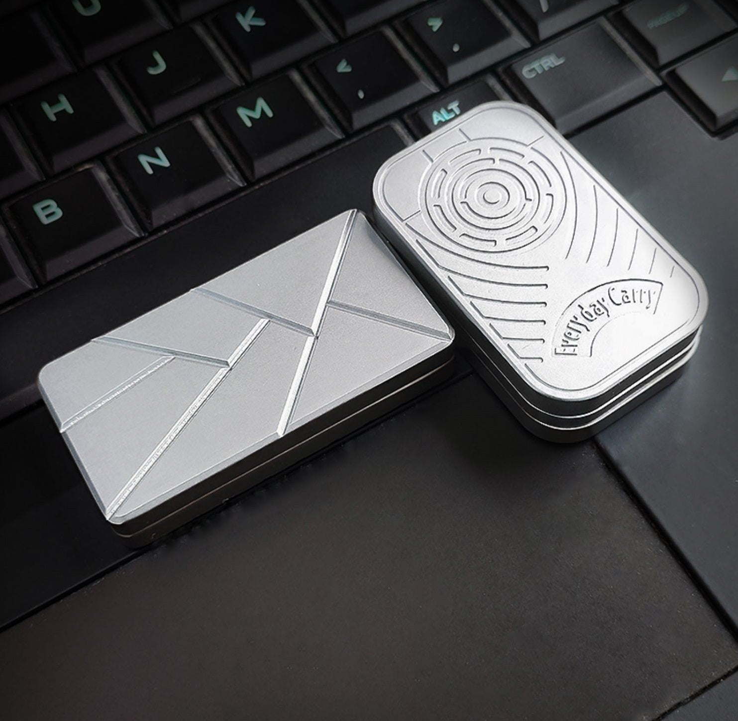 Stainless Steel Push Card