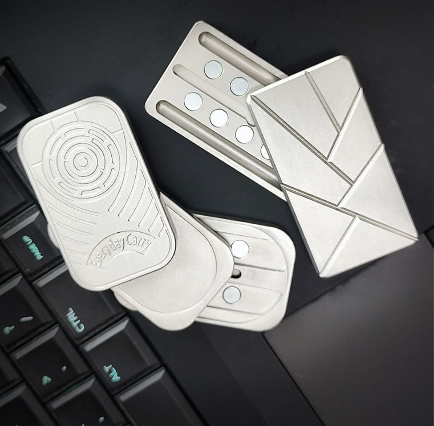 Stainless Steel Push Card